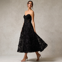 Rosette Midi Dress
